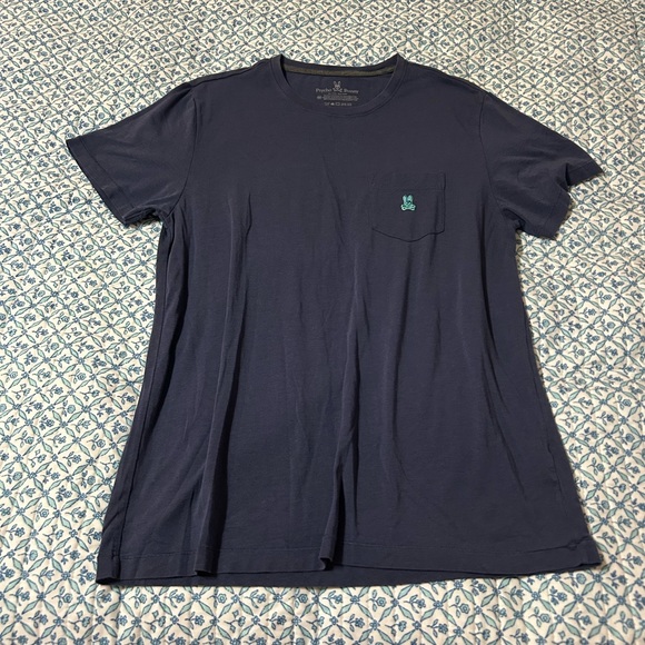 Psycho Bunny Dark Blue Short Sleeve Tee - Picture 1 of 4